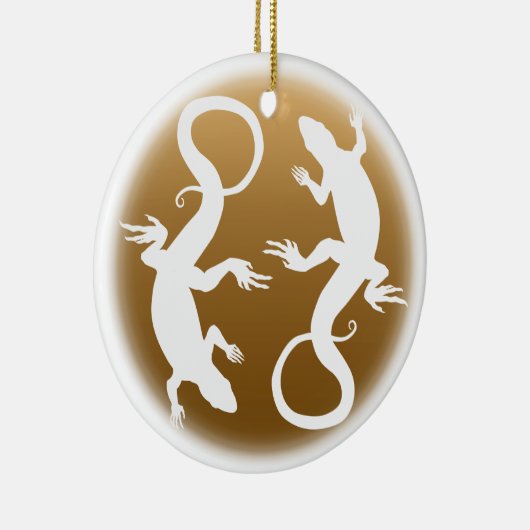 Lizard Ornament Personalisiert Reptile Decoration (Rechts)
