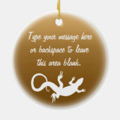 Lizard Ornament Personalisiert Reptile Decoration (Hinten)