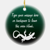 Lizard Ornament Personalisiert Reptile Decoration (Hinten)