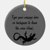 Lizard Ornament Personalisiert Reptile Decoration (Hinten)