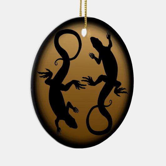 Lizard Ornament Personalisiert Reptile Decoration (Rechts)