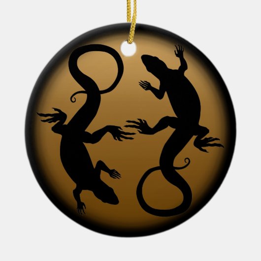 Lizard Ornament Personalisiert Reptile Decoration (Vorne)