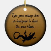 Lizard Ornament Personalisiert Reptile Decoration (Hinten)