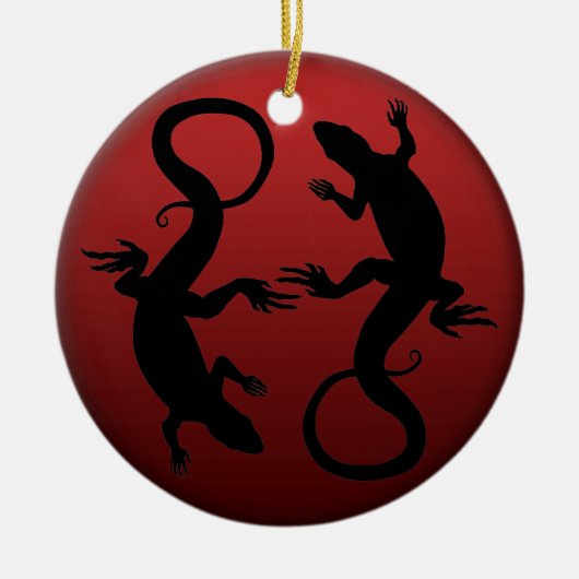 Lizard Ornament Personalisiert Reptile Decoration (Vorne)