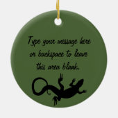 Lizard Ornament Personalisiert Reptile Decoration (Hinten)
