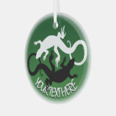 Lizard Ornament Personalisiert Reptile Dekoratione Aus Glas (Vorderseite links)