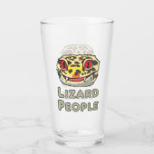Lizard People Glas (Rückseite)