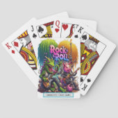 Lizard & Pig Rock Out Monogram Go Fish Game Spielkarten (Rückseite)