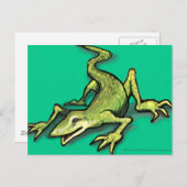 Lizard Postkarte (Vorne/Hinten)