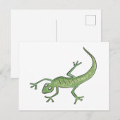 Lizard Postkarte (Vorne/Hinten)