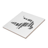 LIZARD REPTILE BAR CODE Crocodile Barcode Muster Fliese (Seite)