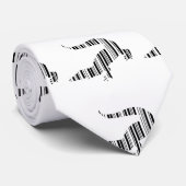 LIZARD REPTILE BAR CODE Crocodile Barcode Muster Krawatte (Gerollt)