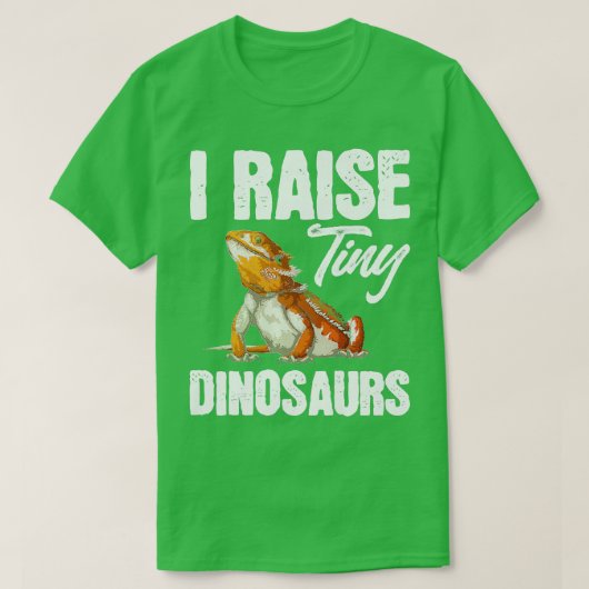 Lizard Reptile Bartard Dragon Funny I Raise Tiny D T-Shirt (Design vorne)