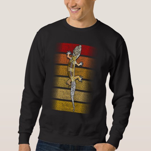 Lizard Reptile Gecko Animal Leopard Sweatshirt (Vorderseite)
