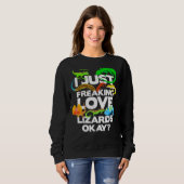 Lizard Reptile Lizard Sweatshirt (Vorne ganz)