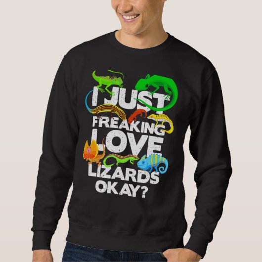 Lizard Reptile Lizard Sweatshirt (Vorderseite)