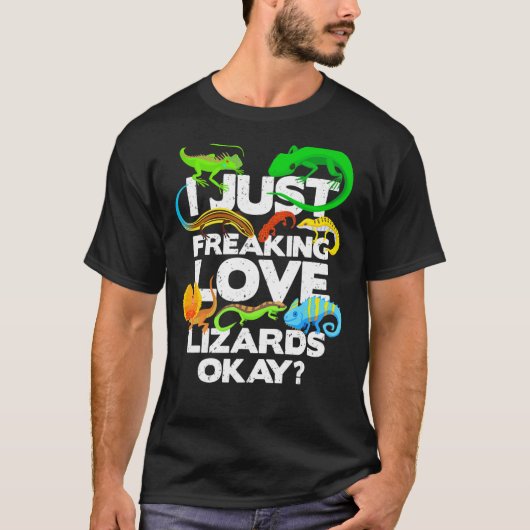 Lizard Reptile Lizard T-Shirt (Vorderseite)