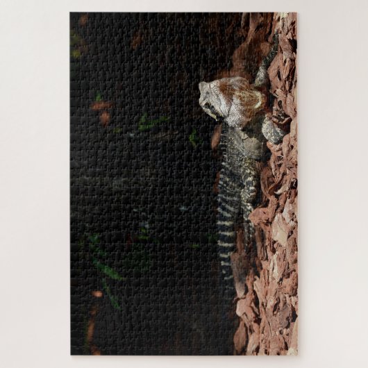 Lizard Reptile - Östlicher Wasserdrache Puzzle (Vertikal)