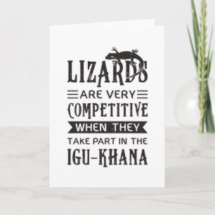 Lizard Reptiles Reptile Gecko Animal Dragon Gift Karte