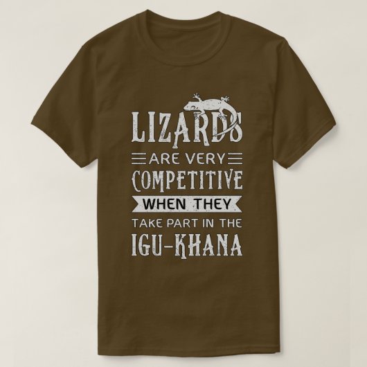 Lizard Reptiles Reptile Gecko Animal Funny Gift T-Shirt (Design vorne)