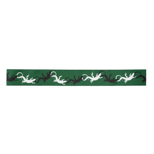 Lizard Ribbon Papier Custom Lizard Reptile Ribbon Satinband (Vorderseite)