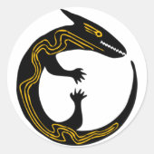 Lizard Runder Aufkleber (Vorderseite)