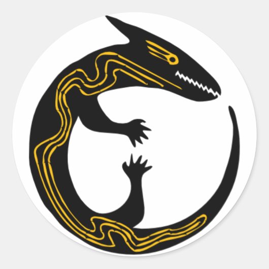 Lizard Runder Aufkleber (Vorderseite)