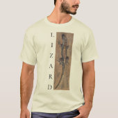 Lizard Sand Tan Südwest Tierdesign T-Shirt (Vorderseite)