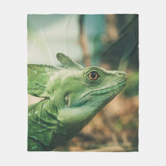 Lizard sieht nah nach oben fleecedecke (Vorderseite)