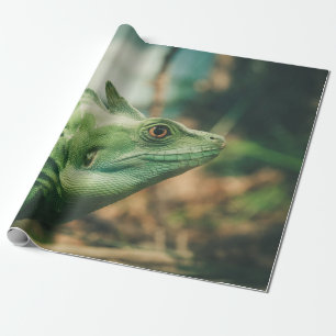 Lizard sieht nah nach oben geschenkpapier