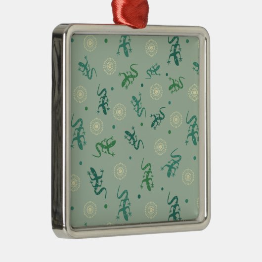 Lizard Silbernes Ornament (Rechts)