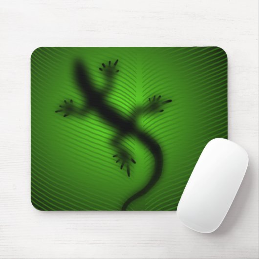 Lizard Silhouette Mousepad (Mit Mouse)