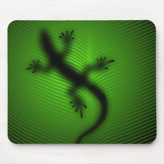 Lizard Silhouette Mousepad (Vorne)