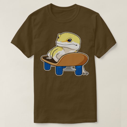 Lizard Skater Skateboard T-Shirt (Design vorne)