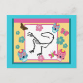 Lizard Skelett, Tag der Toten Postkarte (Vorderseite)