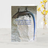 Lizard (Skink) Karte (Gelbe Blume)