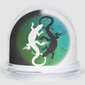 Lizard Snow Globe Personalized Reptile Snow Globes Schneekugeln (Vorderseite)