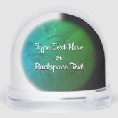 Lizard Snow Globe Personalized Reptile Snow Globes Schneekugeln (Rückseite)