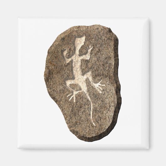 Lizard-Stein Magnet (Vorne)