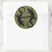 Lizard Stickers Cool Retro Reptile Art Sticker (Tasche)