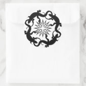 Lizard Stickers Cool Retro Reptile Art Sticker (Tasche)