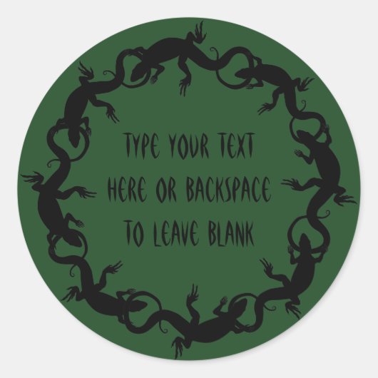 Lizard Stickers Personalisiert Lizard Art Stickers (Vorderseite)