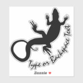 Lizard Stickers Personalisiert Reptile Decal Aufkl Aufkleber (Blatt)