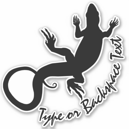 Lizard Stickers Personalisiert Reptile Decal Aufkl Aufkleber (Vorderseite)