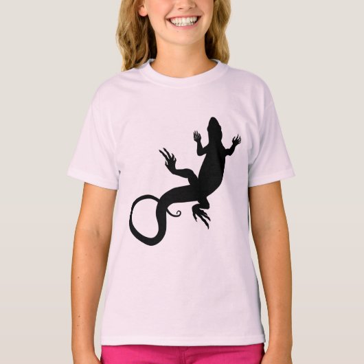 Lizard Sweatshirt Reptile Art Kinderhemden T-Shirt (Vorderseite)