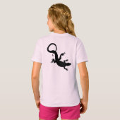 Lizard Sweatshirt Reptile Art Kinderhemden T-Shirt (Schwarz voll)