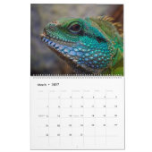 Lizard Themed 2025 Wall Calendar Geschenk Kalender (Mär 2027)