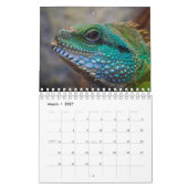 Lizard Themed 2025 Wall Calendar Geschenk Kalender (Mär 2027)