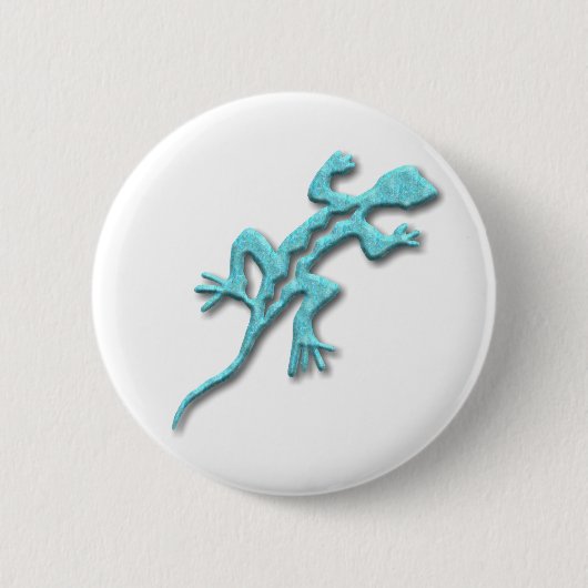 Lizard-Türkis Button (Vorderseite)