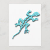 Lizard-Türkis Postkarte (Vorderseite)